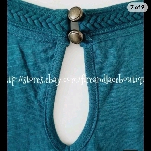 DEMOCRACY EMBROIDERED OPEN SHOULDER MIDI DRESS SZ 1X - Picture 7 of 9